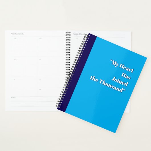 Mijn hart is bij de duizend planner (Display)