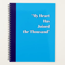 Mijn hart is bij de duizend planner