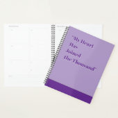 Mijn hart is bij de duizend planner (Display)