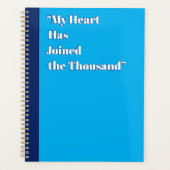 Mijn hart is bij de duizend planner (Voorkant)