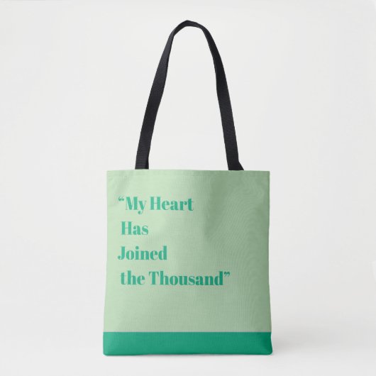 Mijn hart is bij de duizend tote bag (Voorkant)