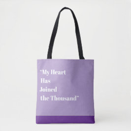 Mijn hart is bij de duizend tote bag