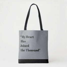 Mijn hart is bij de duizend tote bag