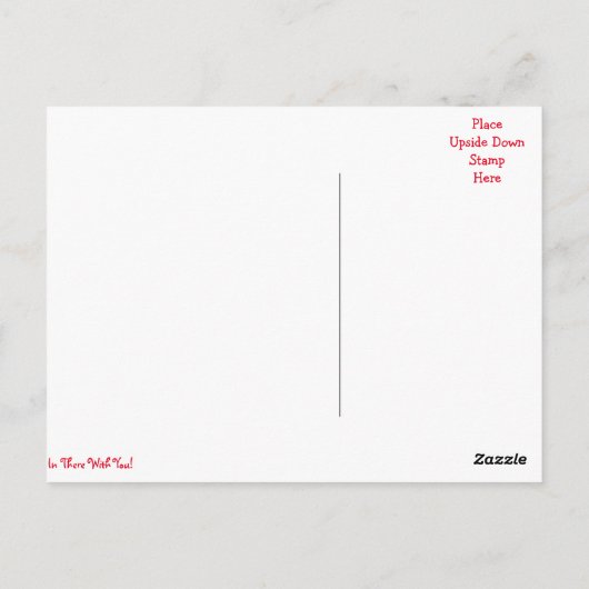 "Mijn hart is" Briefkaart (Achterkant)