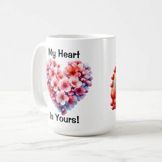 Mijn hart is de jouwe Mok (Voorkant links)