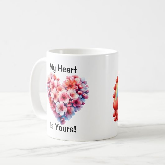 Mijn hart is de jouwe Mok (Voorkant links)