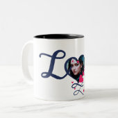 Mijn hart is en zal altijd van jou zijn. tweekleurige koffiemok (Voorkant links)