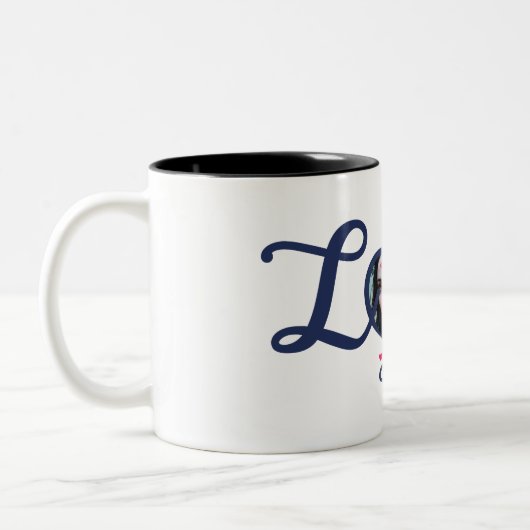 Mijn hart is en zal altijd van jou zijn. tweekleurige koffiemok (Links)