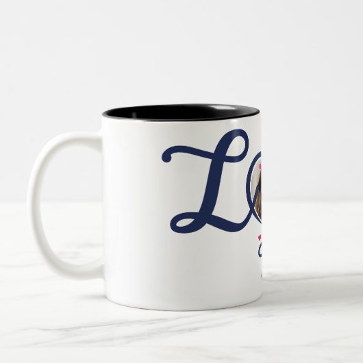 Mijn hart is en zal altijd van jou zijn. tweekleurige koffiemok (Links)