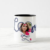 Mijn hart is en zal altijd van jou zijn. tweekleurige koffiemok (Center)