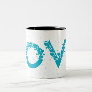 Mijn hart is en zal altijd van jou zijn. tweekleurige koffiemok