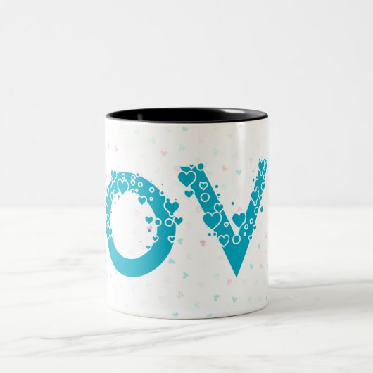 Mijn hart is en zal altijd van jou zijn. tweekleurige koffiemok (Center)