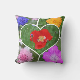 Mijn hart is gevuld met bloemen foto-inklage kussen