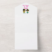 Mijn hart is helemaal van jou, beste vriendin Vale All In One Uitnodiging (Binnen)