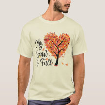 Mijn Hart is Herfst licht shirt