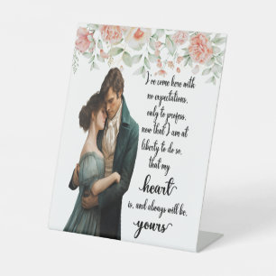 Mijn hart is het jouwe Sense & Sensibility Quote S Reclamebord Met Voetstuk