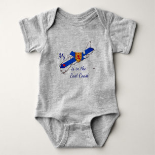 Mijn hart is het Oost-Kustgebied Nova Scotia-shirt Romper