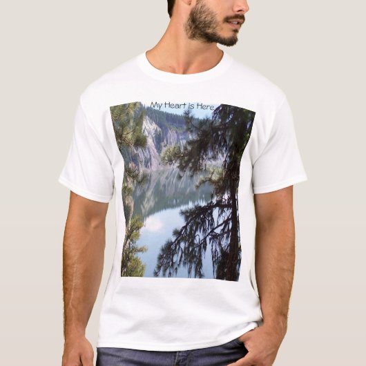 Mijn hart is hier t-shirt (Voorkant)