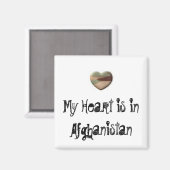 Mijn hart is in Afghanistan magneet (Voorkant / Achterkant)