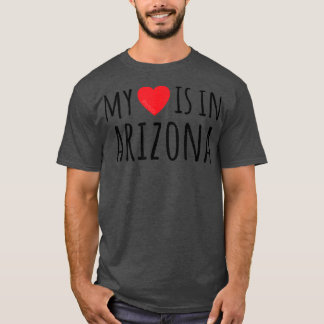 MIJN HART IS IN ARIZONA Cute American State T-shirt