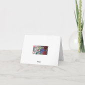 Mijn Hart is in het Wenskaart van Tel Aviv Kaart (Achterkant)