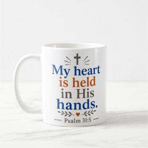 Mijn hart is in Zijn handen Christelijk geloof Koffiemok