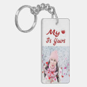 Mijn hart is jouw Valentijnsdag foto Sleutelhanger (Voorkant Links)