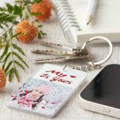 Mijn hart is jouw Valentijnsdag foto Sleutelhanger (Voorkant Rechts)