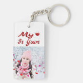 Mijn hart is jouw Valentijnsdag foto Sleutelhanger (achterkant)