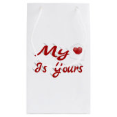 Mijn hart is jouw Valentijnsdag Klein Cadeauzakje (Achterkant)