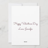 Mijn hart is jullie hele Cute Fox Valentijnsdag Feestdagenkaart (Achterkant)