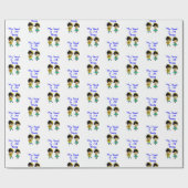 Mijn hart is jullie Valentijn van overdekte parasa Cadeaupapier (Vlak)