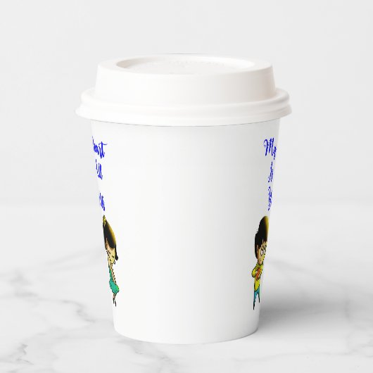 Mijn hart is jullie Valentijn van overdekte parasa Papieren Bekers (Links)