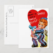 Mijn hart is lief voor een Valentijn zoals jij Feestdagenkaart (Voorkant / Achterkant)