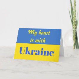 Mijn hart is met Oekraïne Kaart