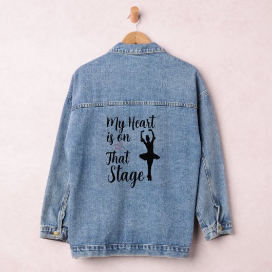 Mijn hart is op dat podium denim jacket (Hangar)
