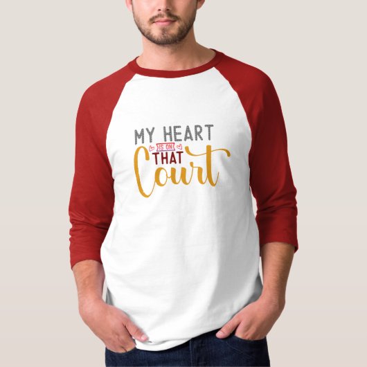 Mijn hart is op dat veld t-shirt (Voorkant)