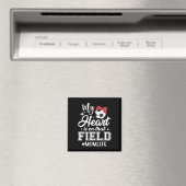 Mijn hart is op dat voetbalveld voetbalmoeder Moed Magneet (Insitu (Vaatwasser))