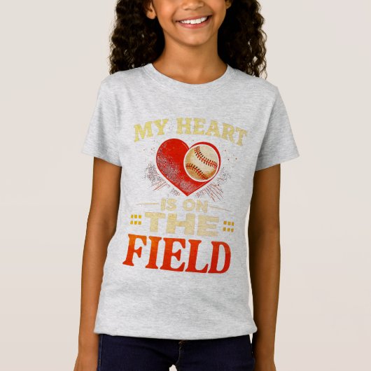Mijn hart is op het veld t-shirt (Voorkant)