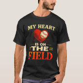 Mijn hart is op het veld t-shirt (Voorkant)