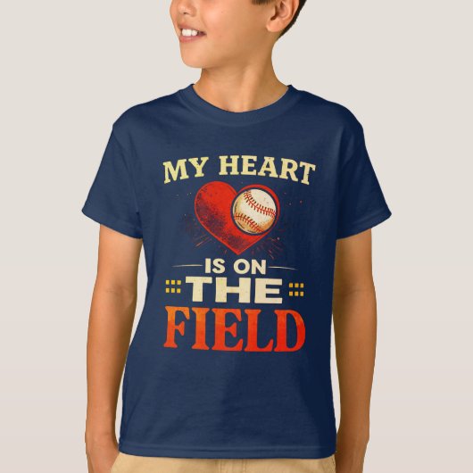 Mijn hart is op het veld t-shirt (Voorkant)