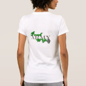 Mijn hart is opgesteld-vrouw t-shirt (Achterkant)