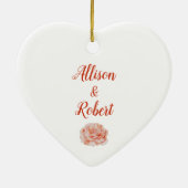 Mijn hart is uw zintuig & gevoeligheid citaat keramisch ornament (Achterkant)