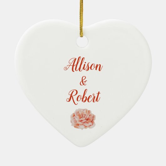 Mijn hart is uw zintuig & gevoeligheid citaat keramisch ornament (Achterkant)