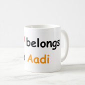 Mijn hart is van Aadi Koffiemok (Voorkant rechts)