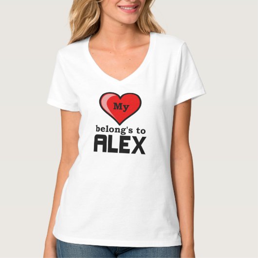 Mijn hart is van Alex T-shirt (Voorkant)