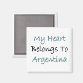 Mijn hart is van Argentinië Magneet (Voorkant / Achterkant)