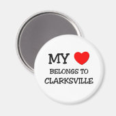 Mijn hart is van CLARKSVILLE Magneet (Voorkant / Achterkant)