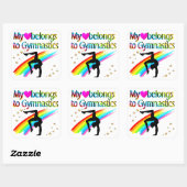 MIJN HART IS VAN DE GYMNASTIEK STICKERS (Vel)