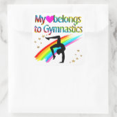 MIJN HART IS VAN DE GYMNASTIEK STICKERS (Tas)